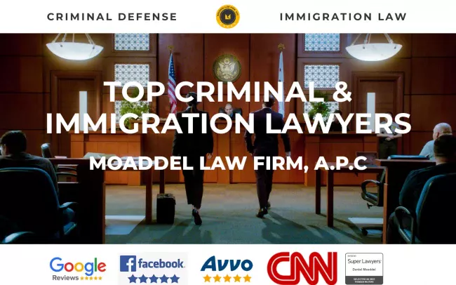 Screenshot of the Moaddel Law Firm Website