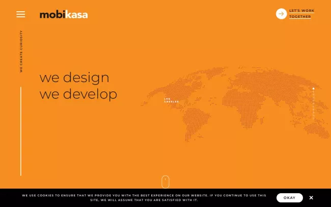 Screenshot of the Mobikasa Website