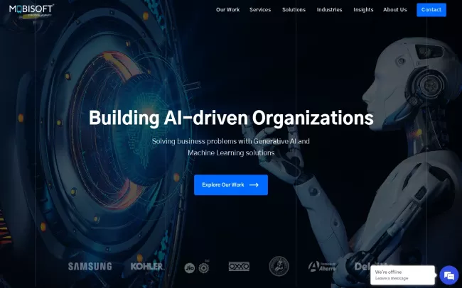 Screenshot of the Mobisoft Infotech - Digital Innovation and Technology Partner Website
