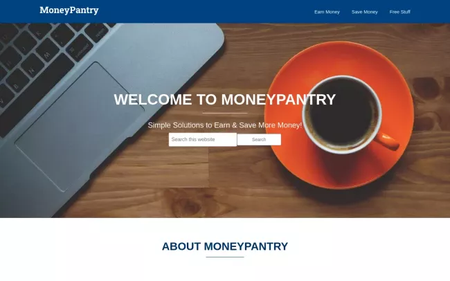 Screenshot of the MoneyPantry Blog