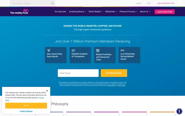 Screenshot of the Motley Fool Blog