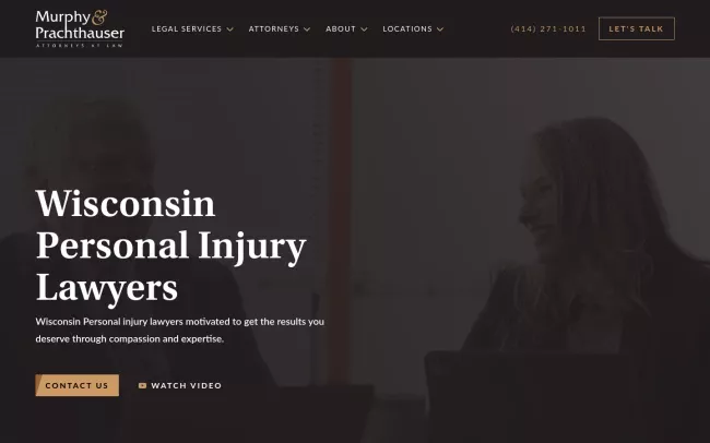 Screenshot of the Murphy & Prachthauser, SC Website