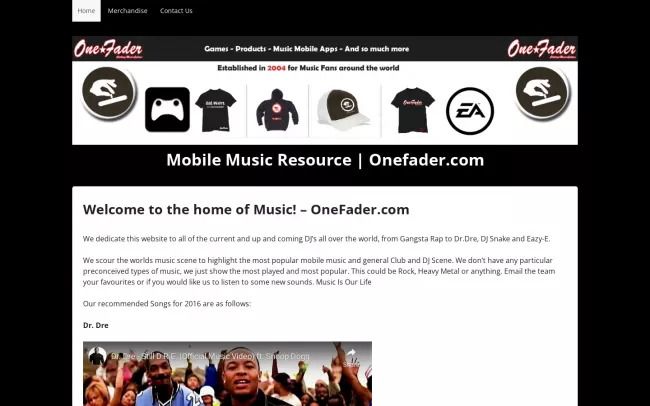 Music Resources - Onefader.com
