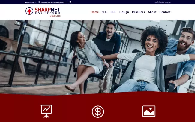 Screenshot of the Nashville SEO Company Website