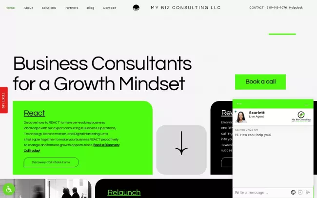 Screenshot of the Navitas Marketing Website