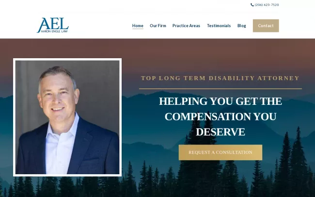 Screenshot of the Nelson Langer Engle, PLLC Website