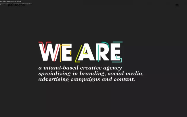 Screenshot of the Neuelane - Miami Creative Marketing Agency Website