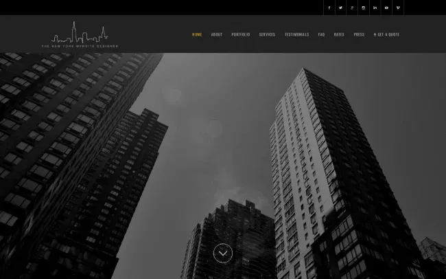 Screenshot of the The New York Website Designer LLC Website
