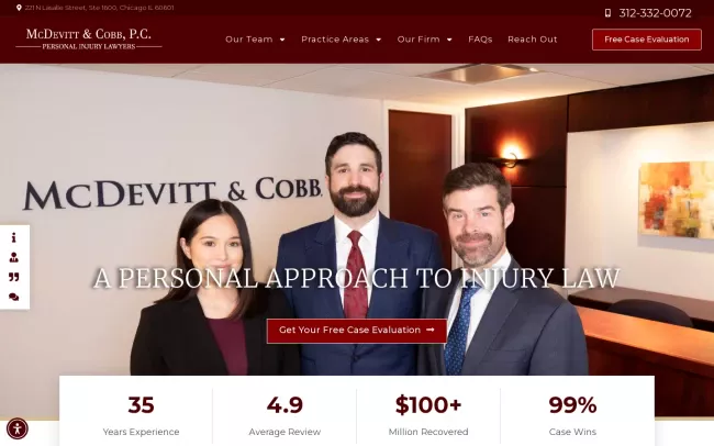 Screenshot of the Newland & Newland, LLP Website