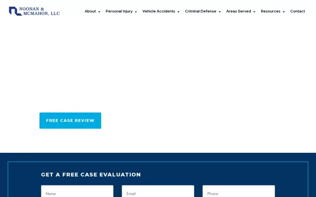 Screenshot of the Noonan & McMahon, LLC Website