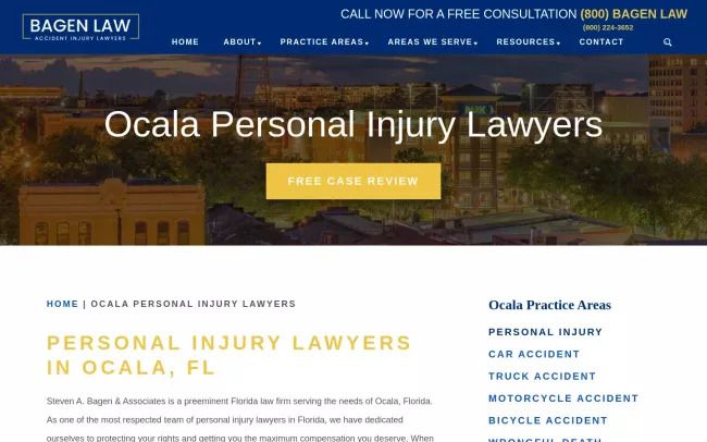 Ocala Personal Injury Lawyer - Bagen Law