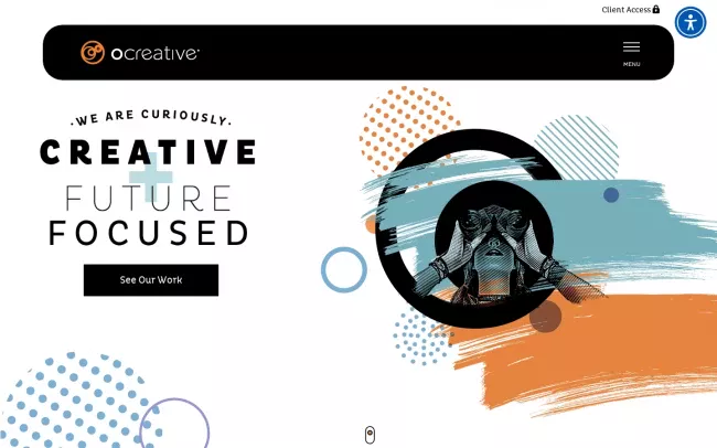 Screenshot of the Ocreative Website