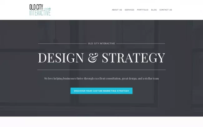 Screenshot of the Old City Interactive Website