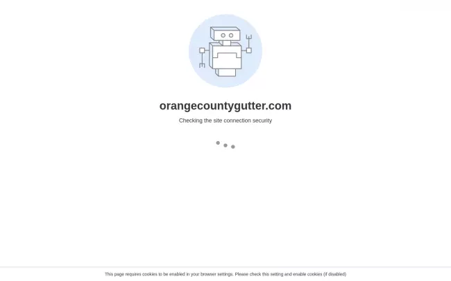 Screenshot of the Orange County Gutter Pros Website