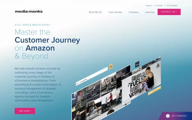 Screenshot of the Media.Monks (former Orca Pacific) Website