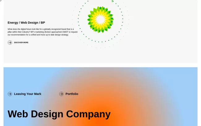 Screenshot of the OWDT Website