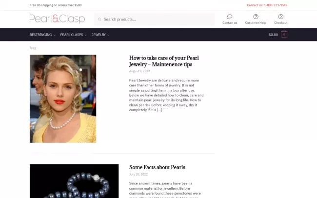Pearl & Clasp Blog