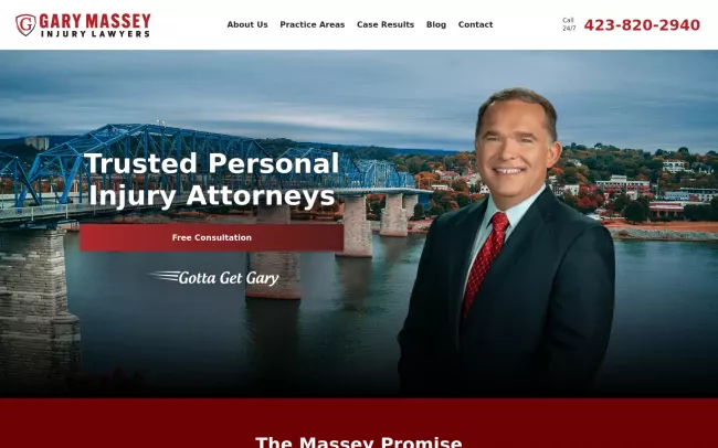 Screenshot of the Massey & Associates, PC Website