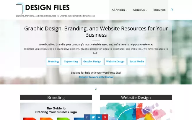 Screenshot of the Phases Design Studio Website