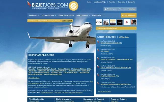 Pilot Jobs - BizJetJobs.com