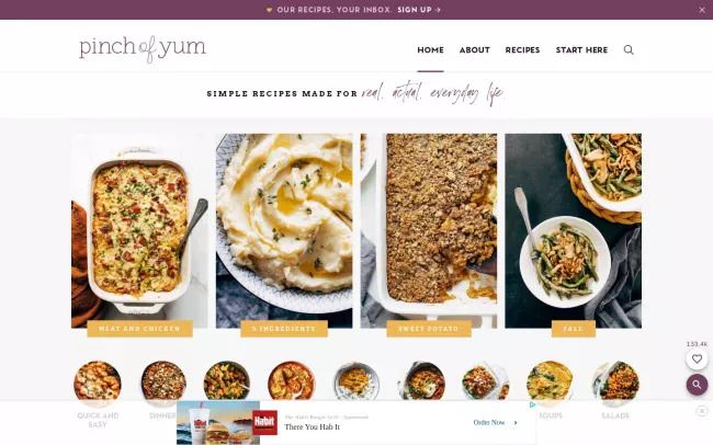 Pinch of Yum - A food blog with simple and tasty recipes.