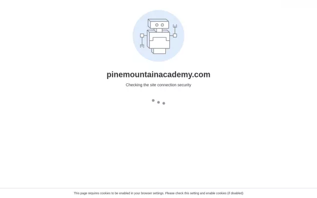 Screenshot of the Pine Mountain Academy Website