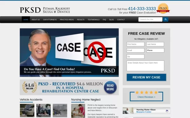 Screenshot of the PKSD Website