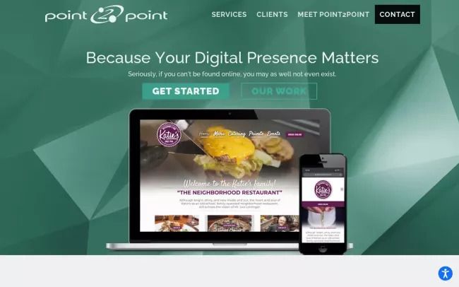 Screenshot of the point2point Central Website