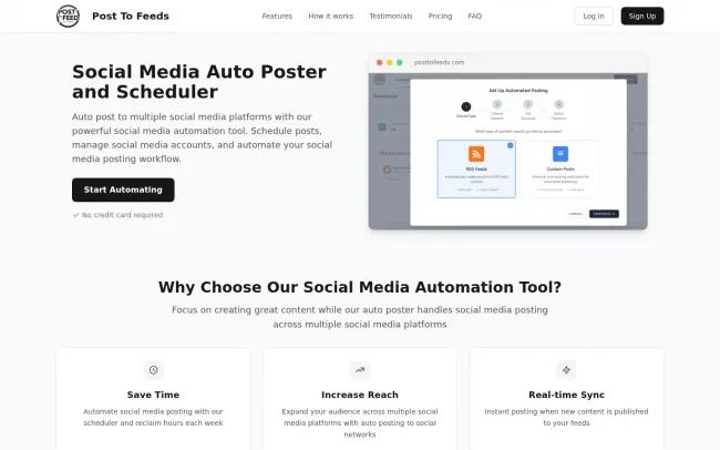 PostToFeeds - Social Media Auto Poster and Scheduler