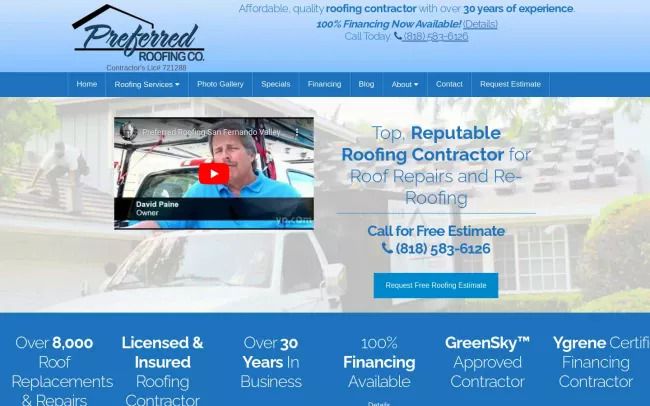 Preferred Roofing, Inc.