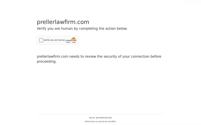 Screenshot of the Preller Law Firm, LLC Website
