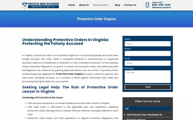 The Law Offices of SRIS, P.C - Protective Order Virginia