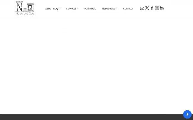 Screenshot of the No to the Quo Website