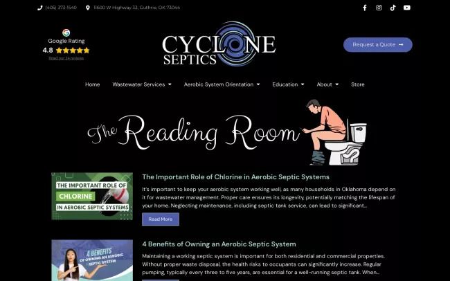 The Reading Room by Cyclone Septics