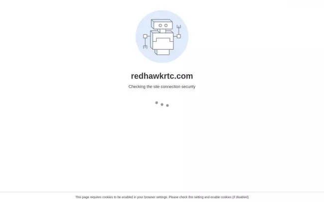 Screenshot of the Red Hawk Girls Academy Website