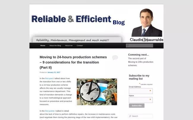 Reliable and Efficient Blog