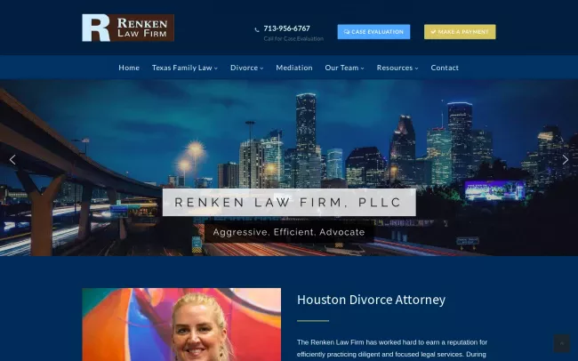 Screenshot of the Renken Law Firm Website