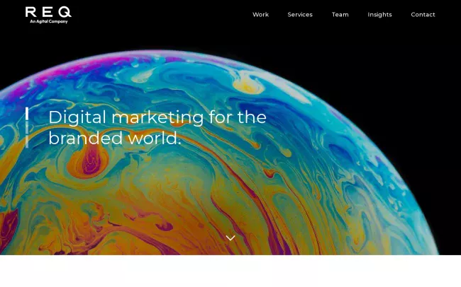 Screenshot of the REQ Website