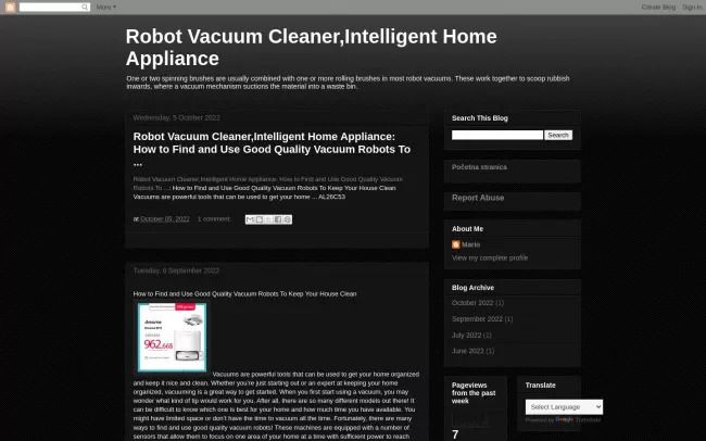 Robot Vacuum Cleaner, Intelligent Home 