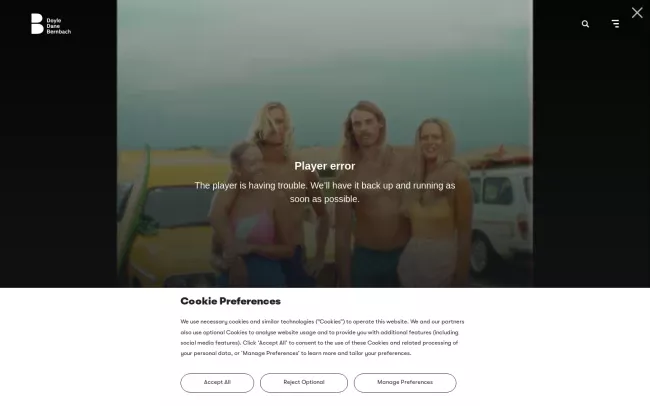 Screenshot of the Rodgers Townsend/ DDB Website