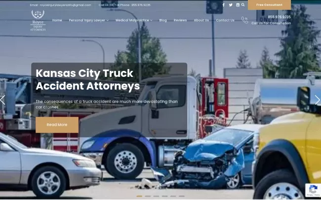 Screenshot of the Royce Injury Lawyers LLC Website