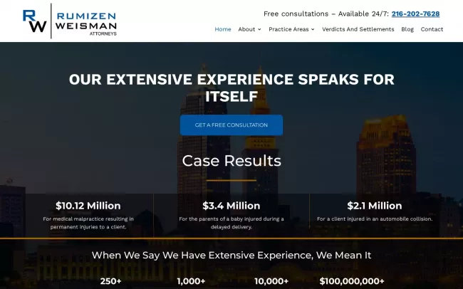 Screenshot of the Rumizen Weisman Co., Ltd. Website