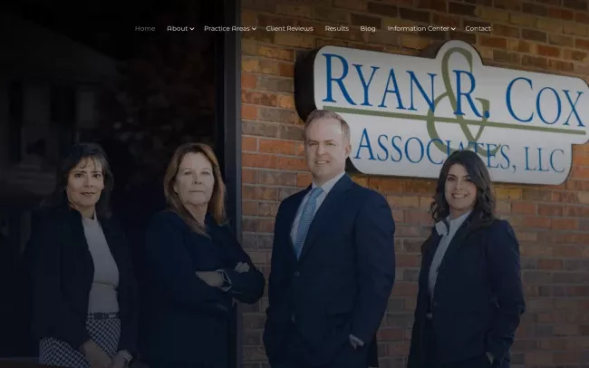 Screenshot of the Ryan R. Cox & Associates, LLC Website