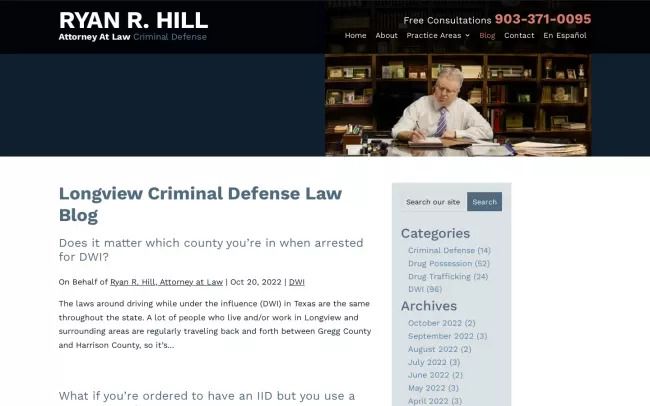 Ryan R. Hill, Attorney at Law Blog
