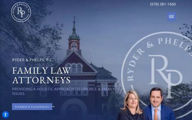 Screenshot of the Ryder & Phelps Website