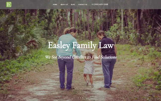 Screenshot of the Saville W. Easley Website