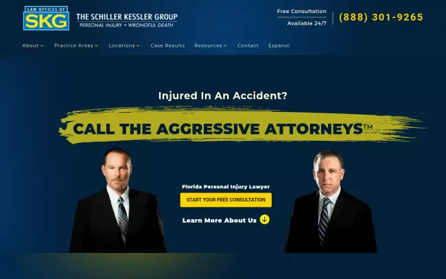Screenshot of the The Schiller Kessler Group Website
