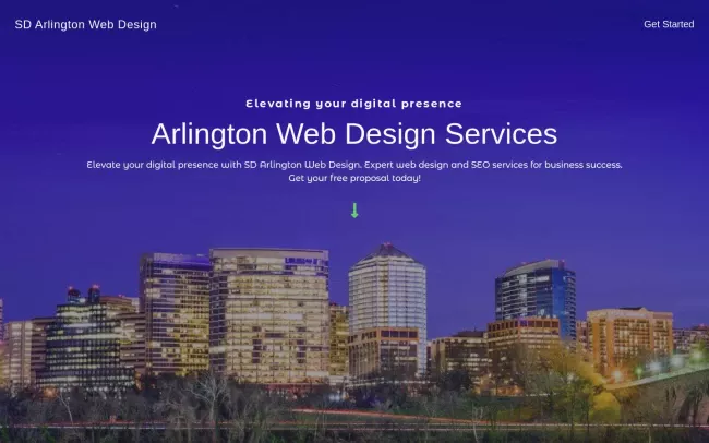 Screenshot of the SD Arlington Web Design Blog