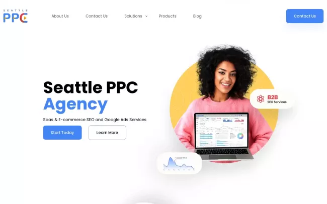 Screenshot of the Seattle PPC Agency Website