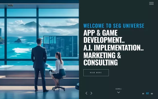 Screenshot of the SEG Universe Website